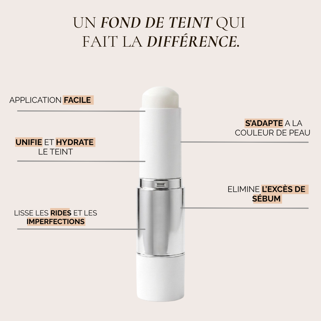 Fond de teint adaptatif avec applicateur