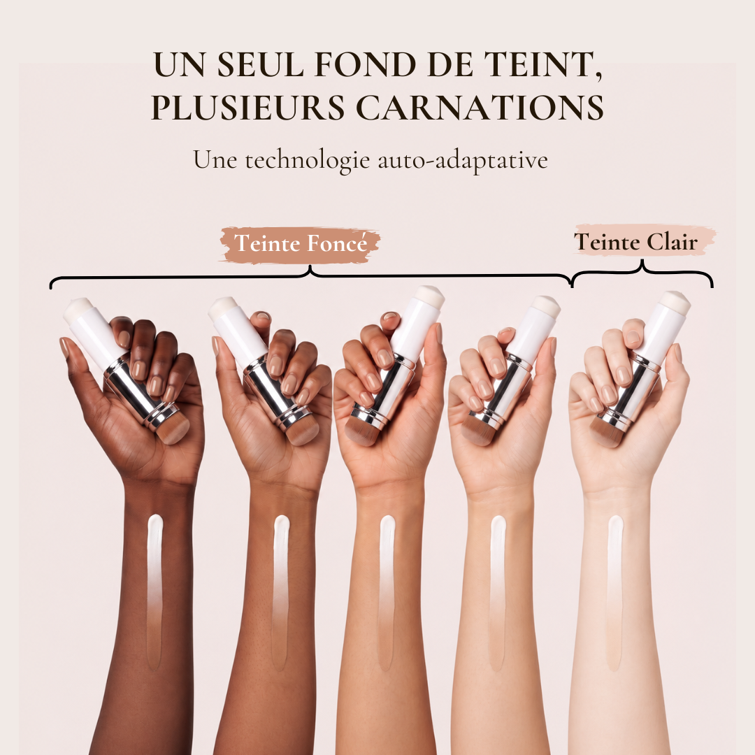 Fond de teint adaptatif avec applicateur
