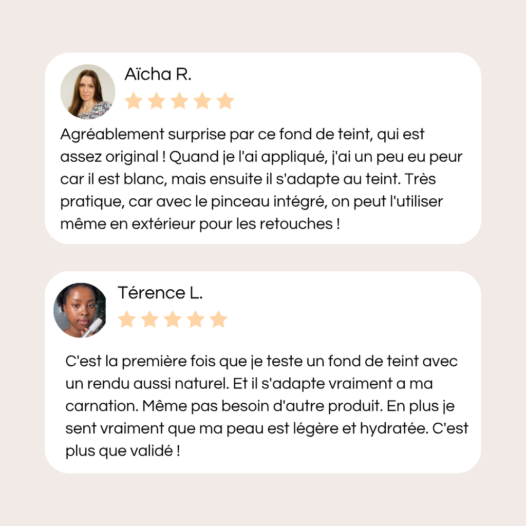 Fond de teint adaptatif avec applicateur