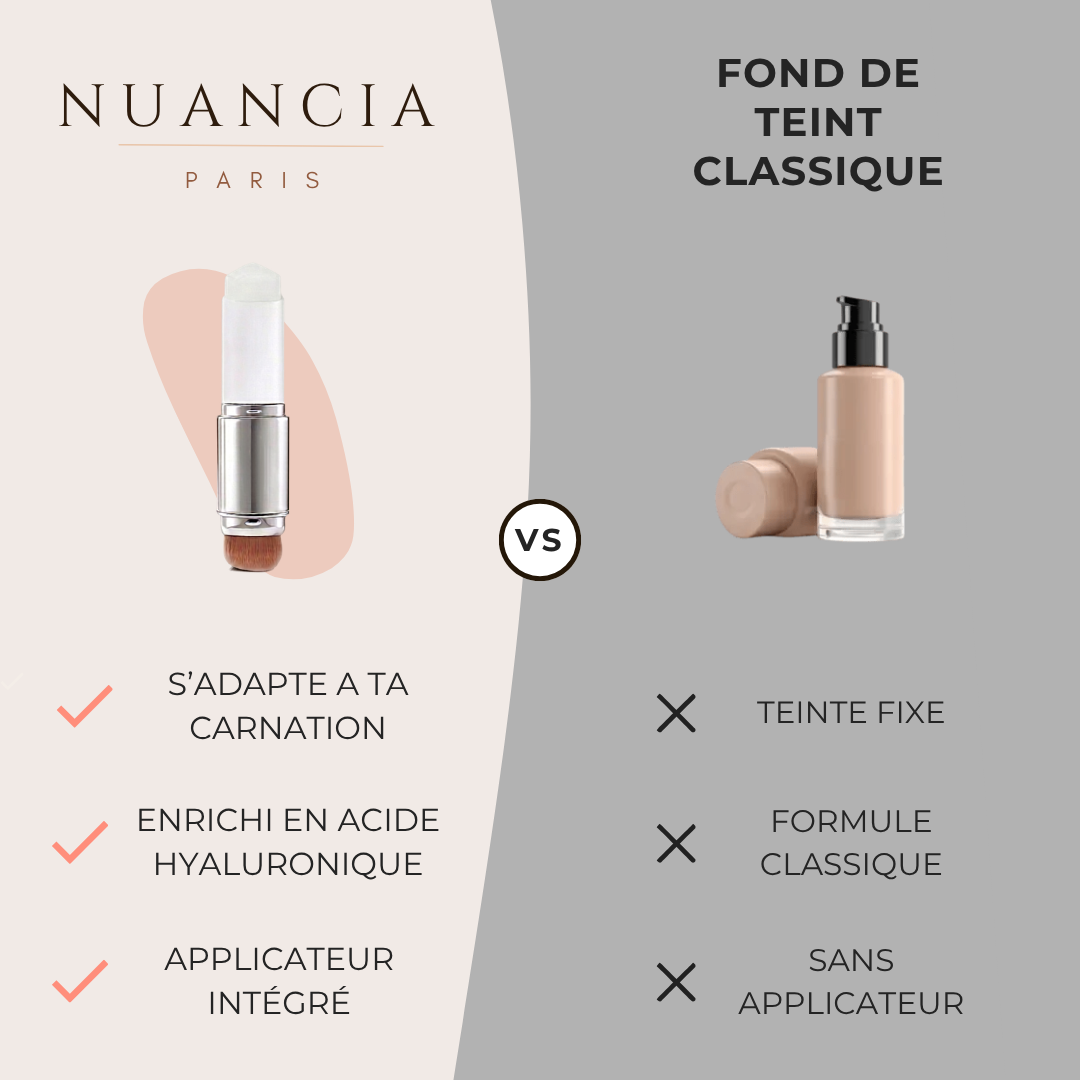 Fond de teint adaptatif avec applicateur
